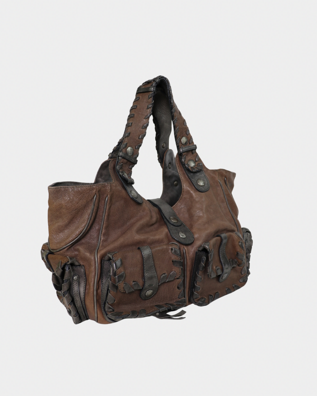 Chloe Silverado Brown Leather Tote Bag