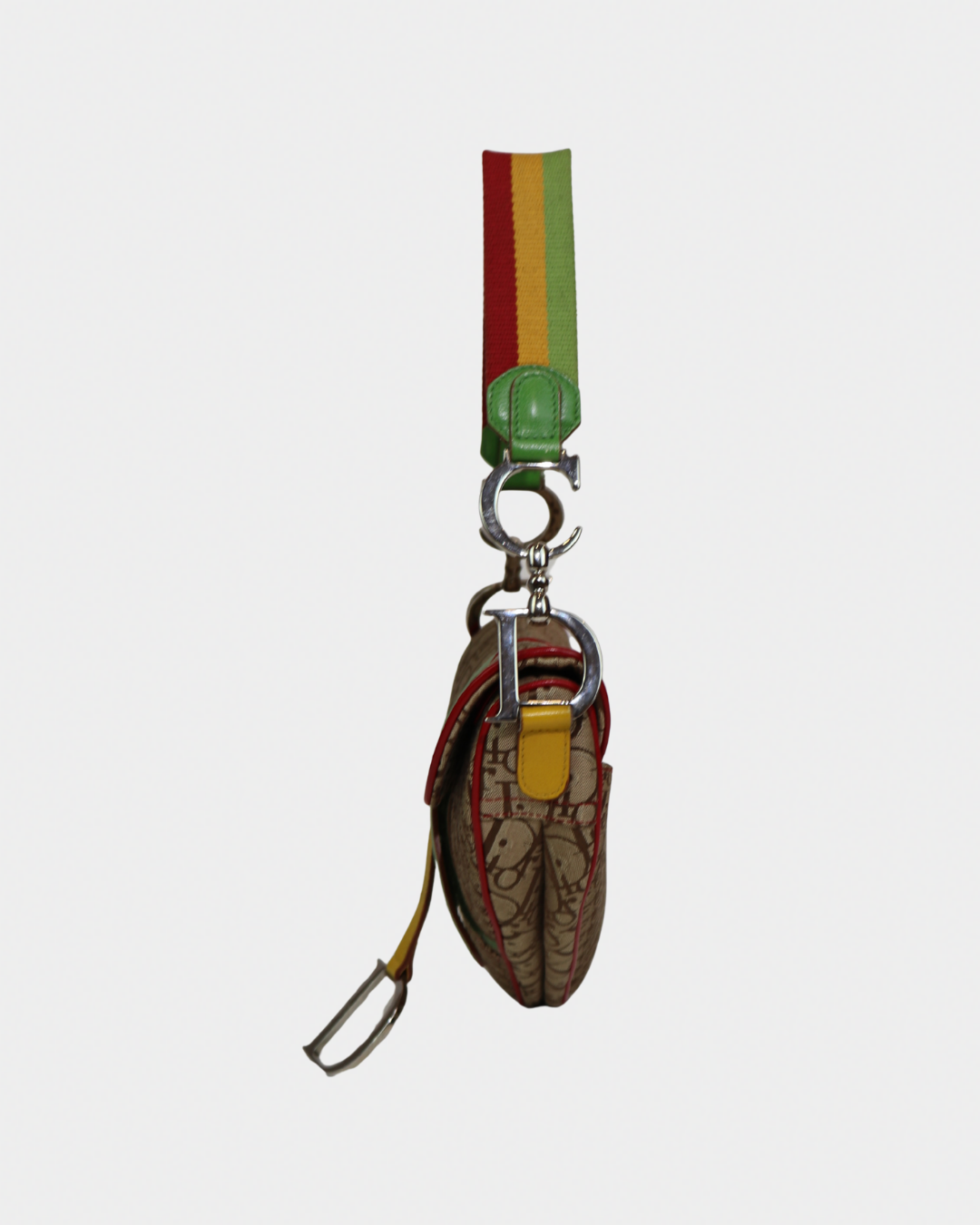 Christian Dior Diorissimo Rasta Saddle Bag