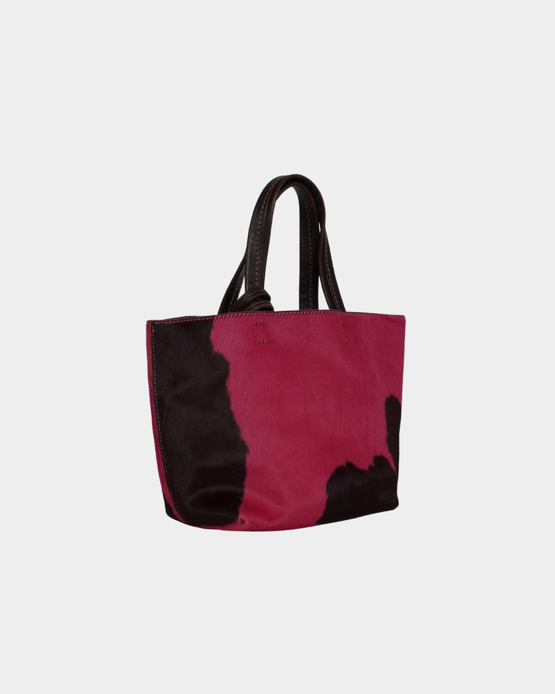 Pink Cow Print Pony Hair Bag