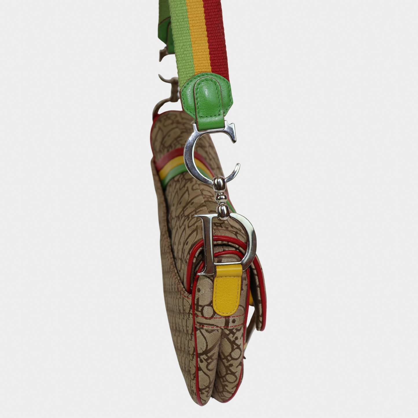 Christian Dior Diorissimo Rasta Saddle Bag