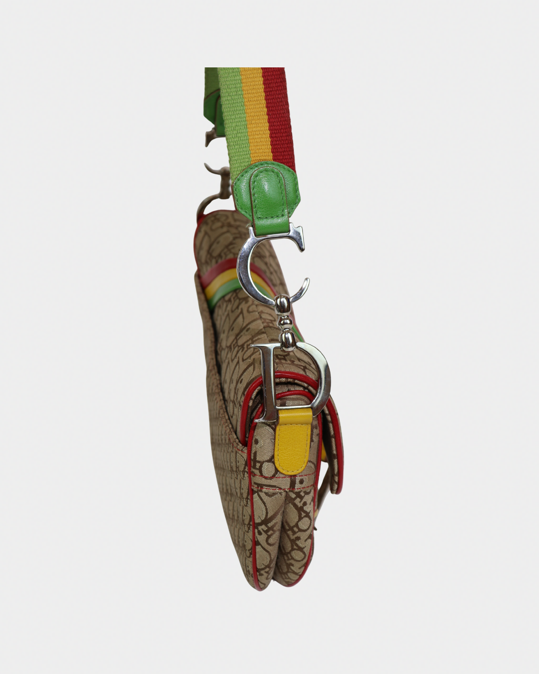 Christian Dior Diorissimo Rasta Saddle Bag