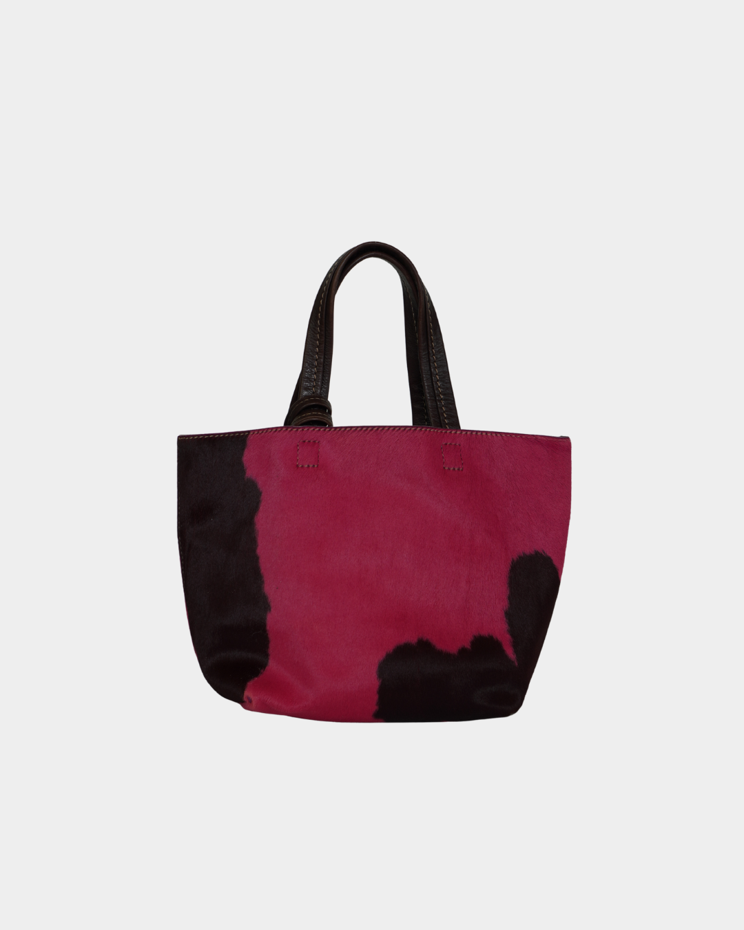 Pink Cow Print Pony Hair Bag