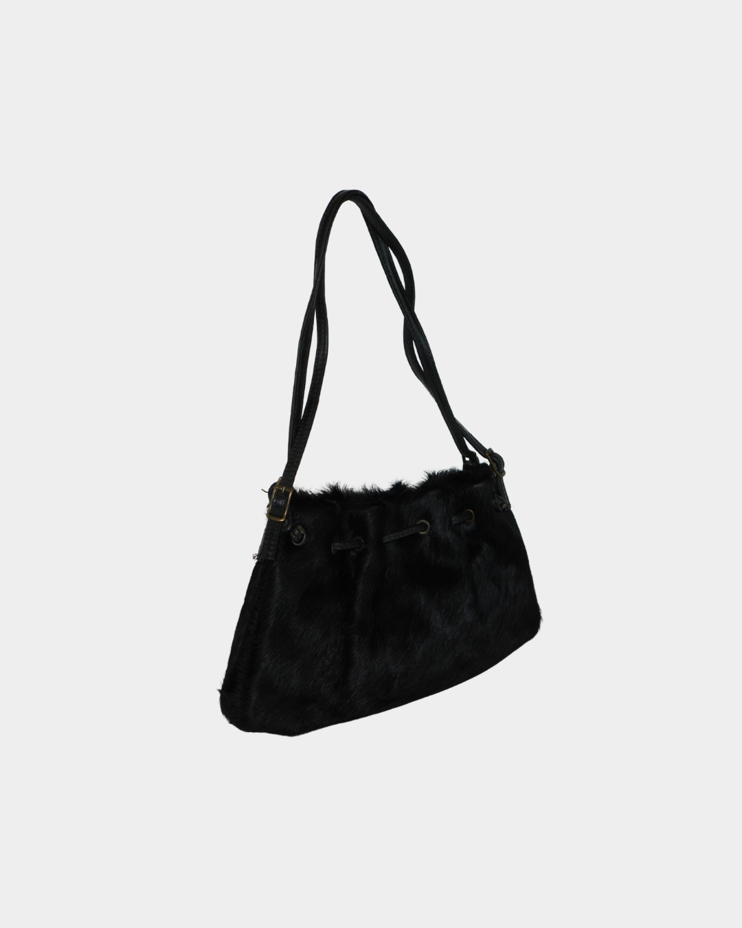 Black Pony hair Shoulder Bag