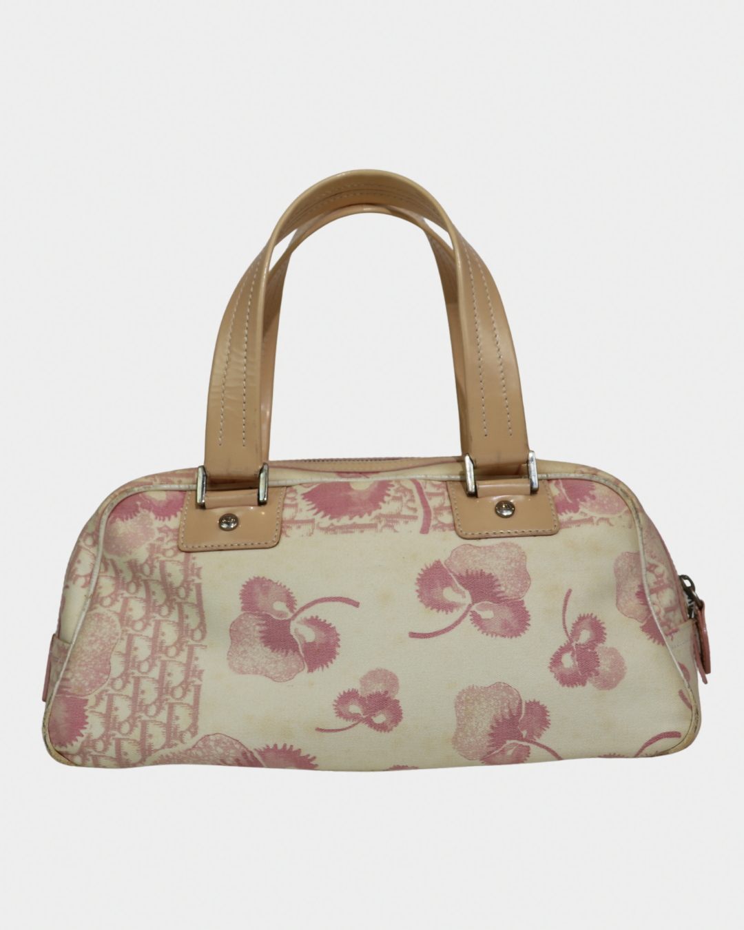 Dior Pink Cherry Diorissimo Mini Bowler Bag