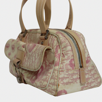 Dior Pink Cherry Diorissimo Mini Bowler Bag