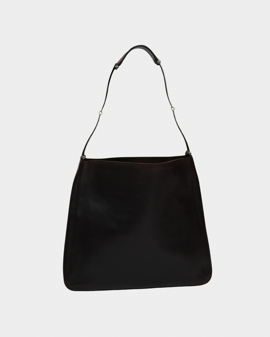 Gucci Metal Horsebit Handle Leather Tote