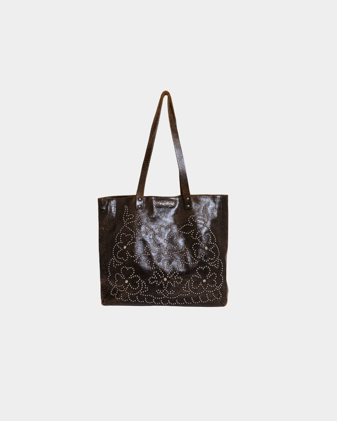 Miu Miu Stud Tote Bag