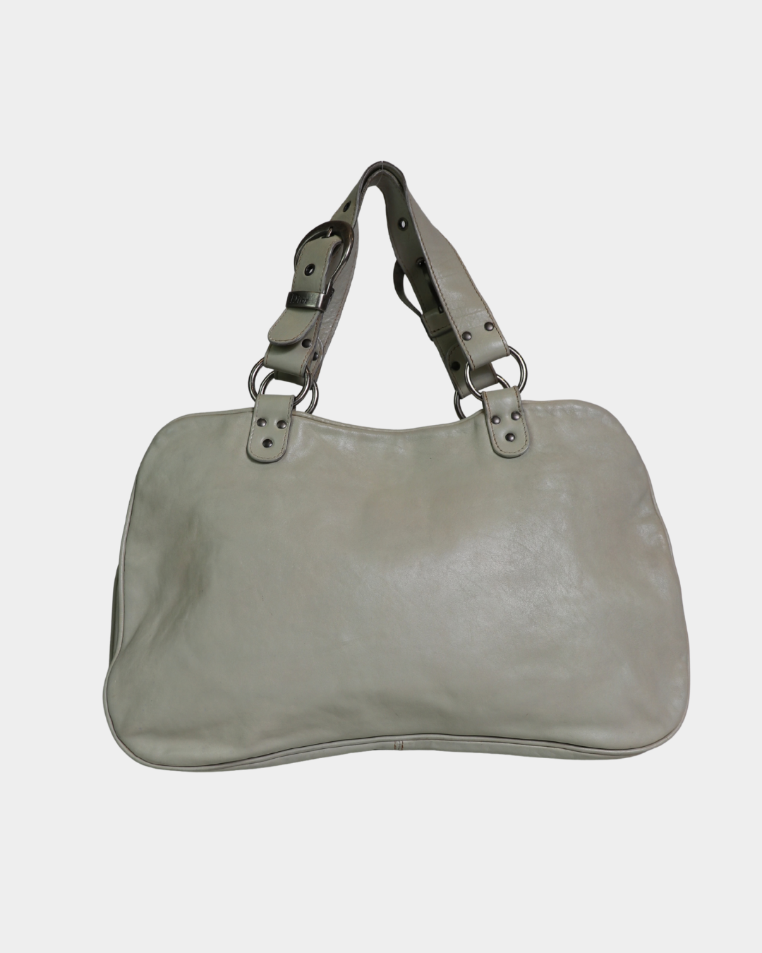 Dior 2006 Cream Gaucho Saddle Bag