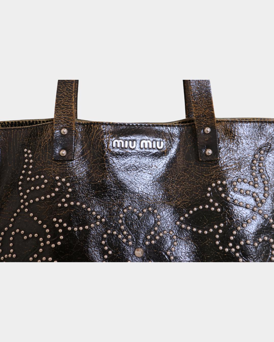 Miu Miu Stud Tote Bag