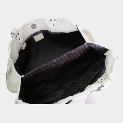 Dior 2006 Cream Gaucho Saddle Bag