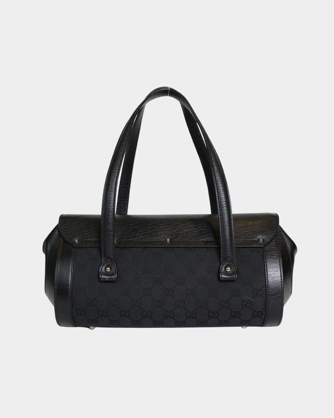 Gucci Black Bamboo Bullet Bag