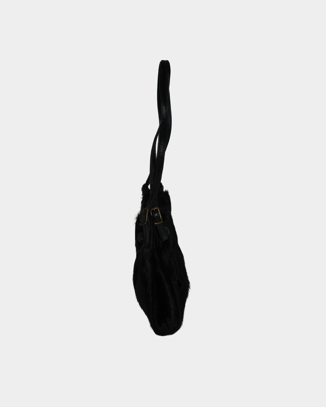 Black Pony hair Shoulder Bag