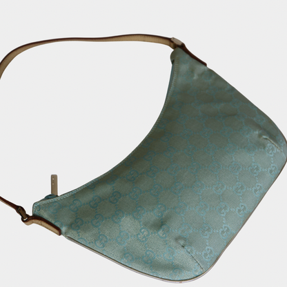 Gucci Iridescent Baby Blue Monogram Shoulder Bag