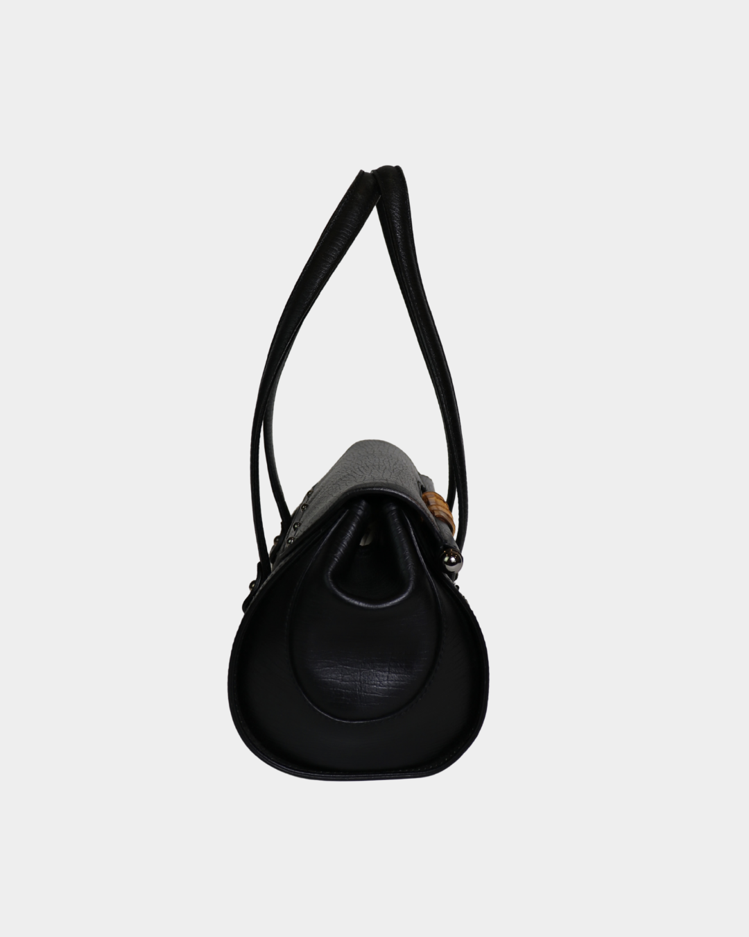 Gucci Black Bamboo Bullet Bag