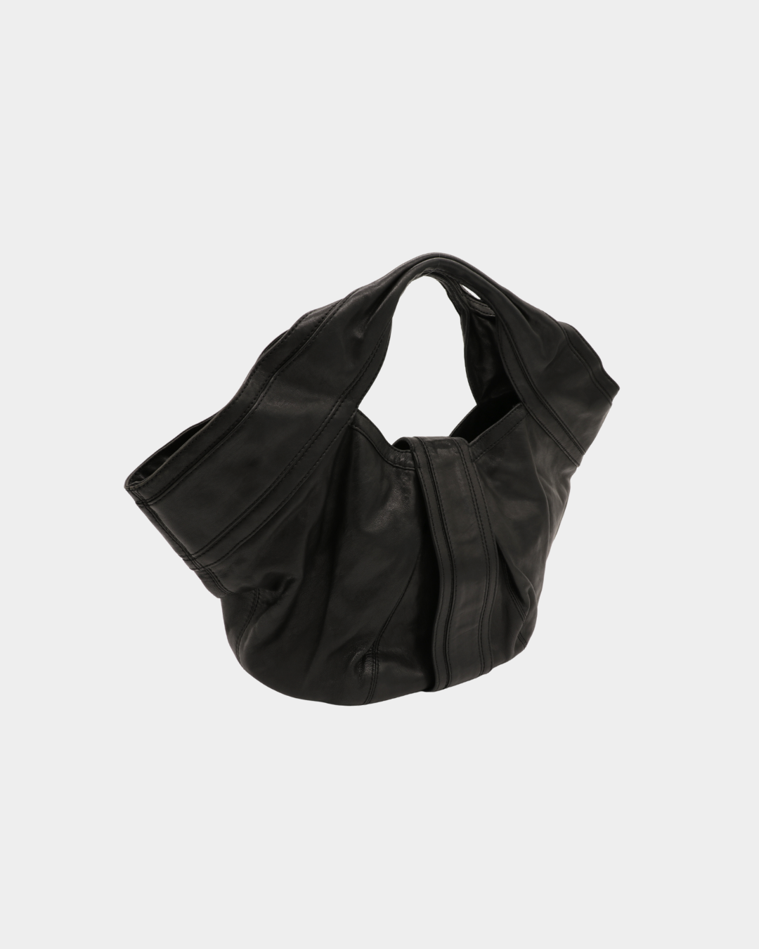 Kooba 2000s Black Leather Hobo Bag