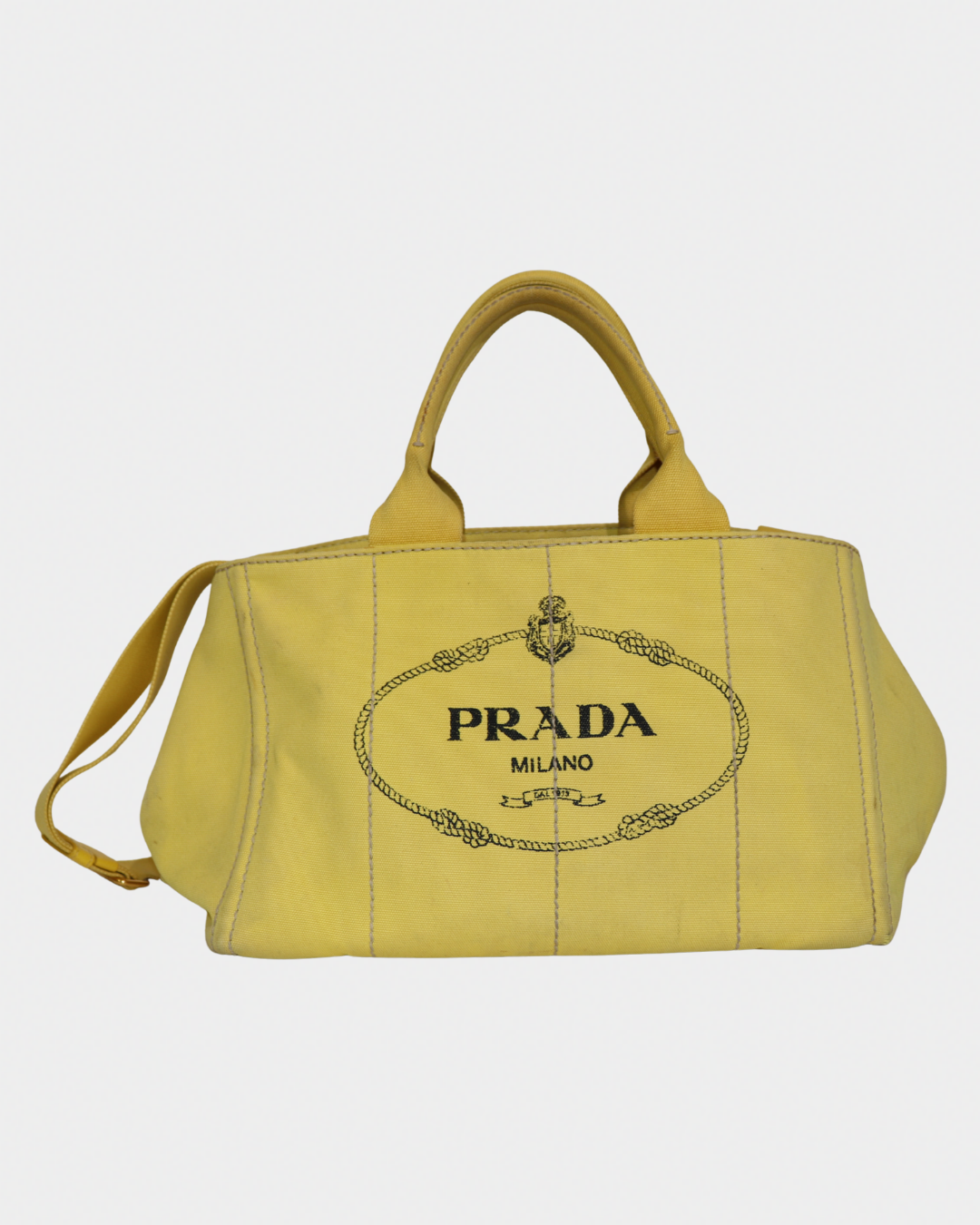 Prada Large Canapa Tote Bag