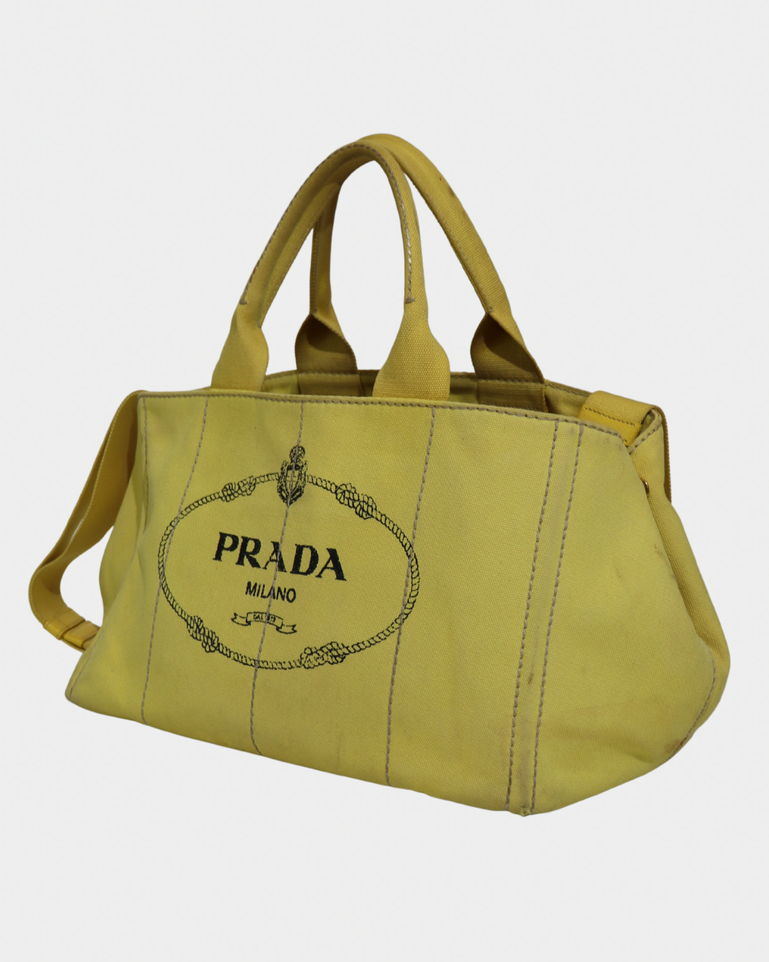Prada Large Canapa Tote Bag