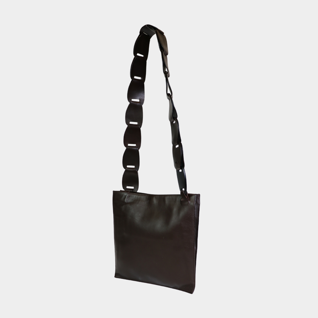 Gucci by Tom Ford Leather Chain Strap Bag