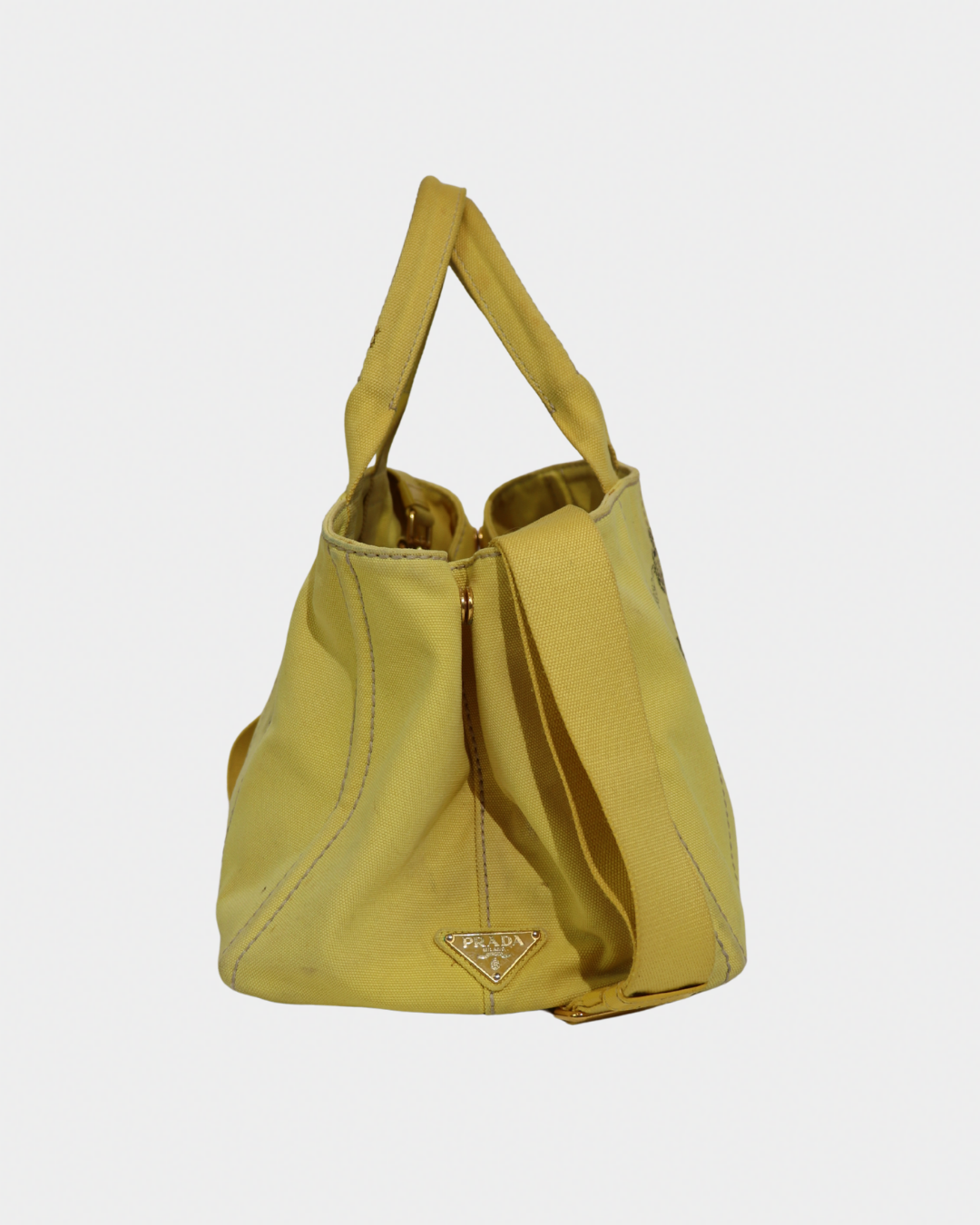 Prada Large Canapa Tote Bag