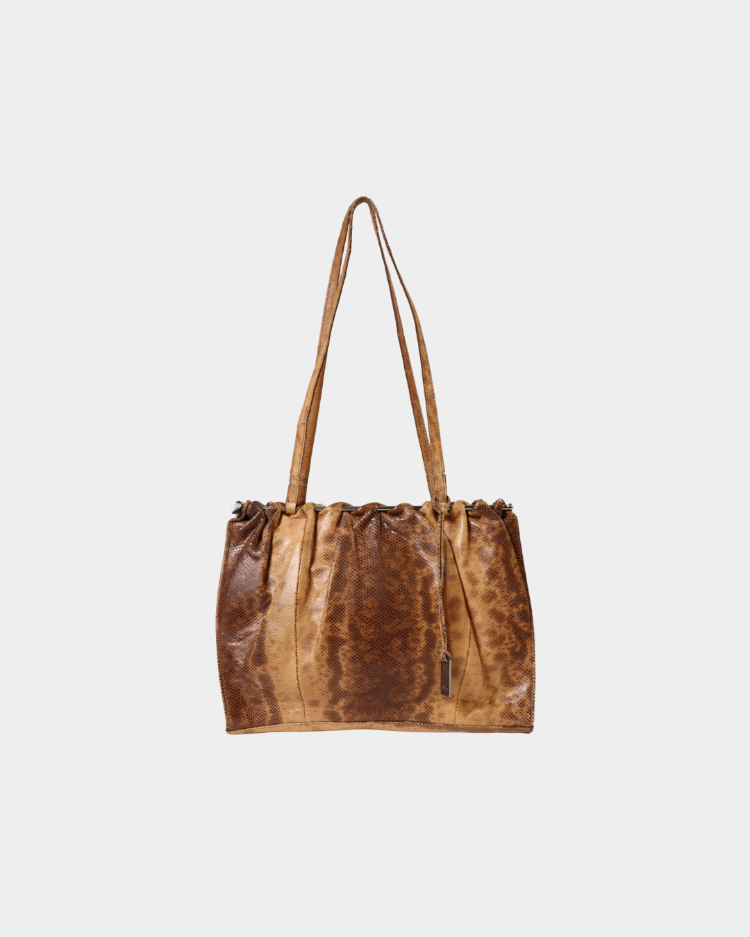 Gucci F/W1999 Tom Ford Snakeskin Bag - Beige