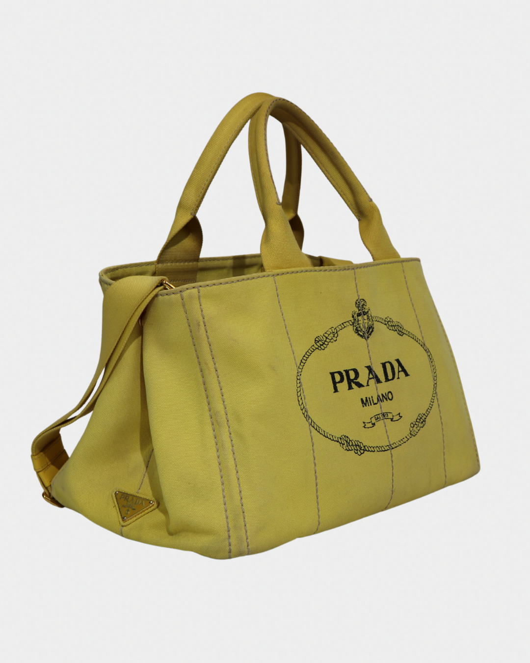 Prada Large Canapa Tote Bag