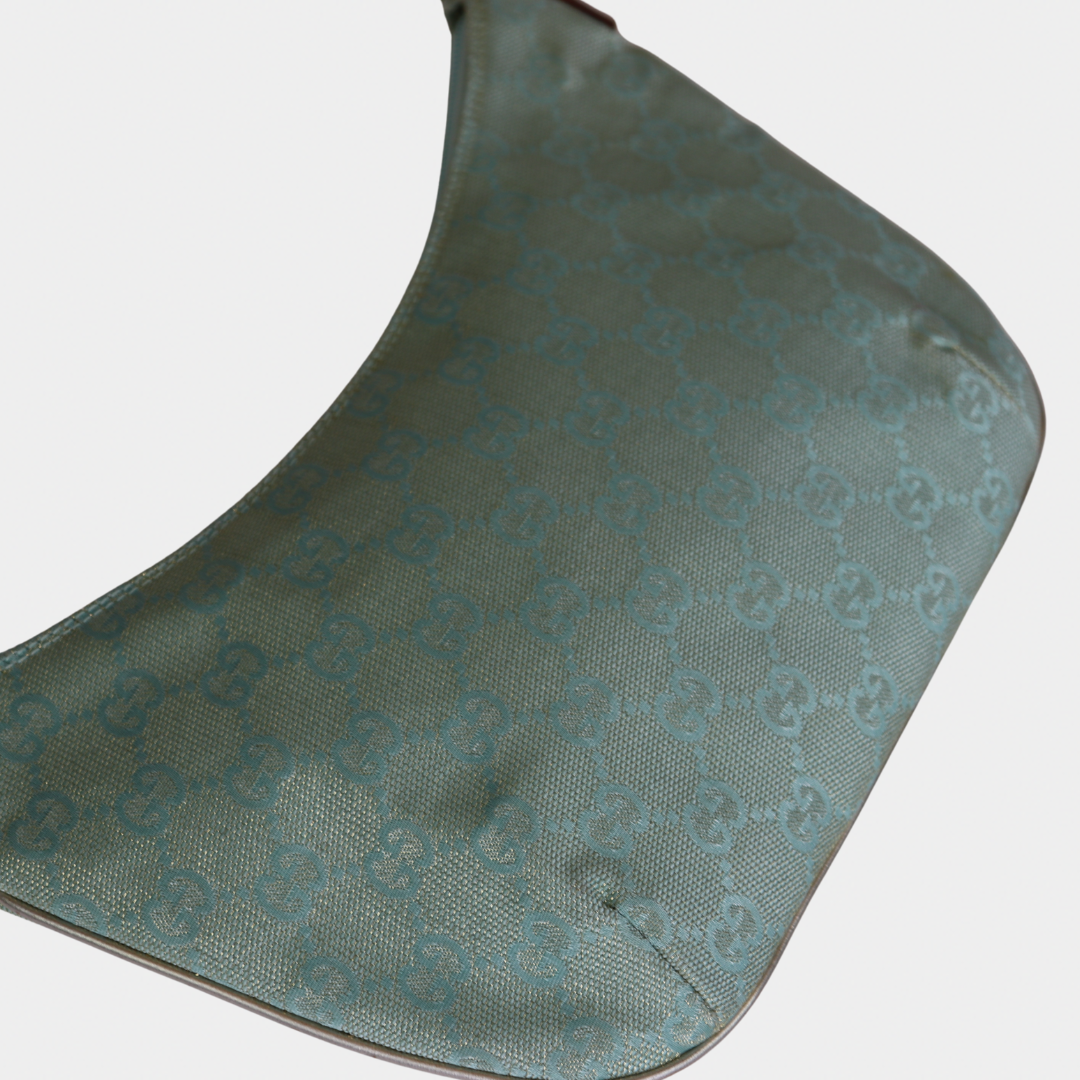 Gucci Iridescent Baby Blue Monogram Shoulder Bag