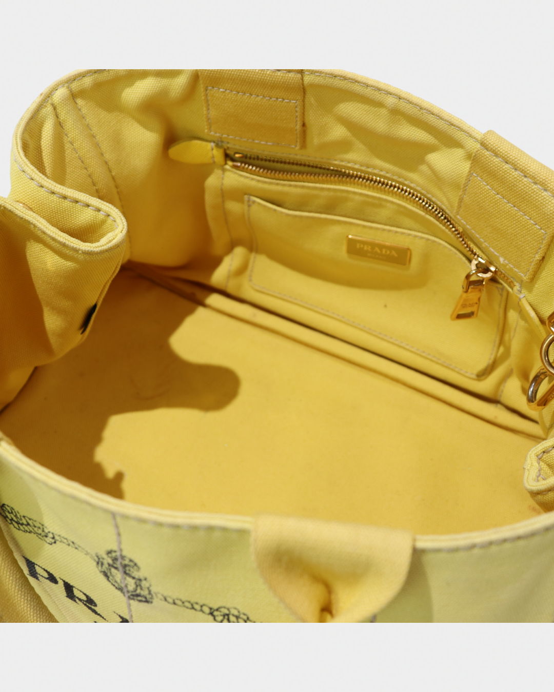 Prada Large Canapa Tote Bag