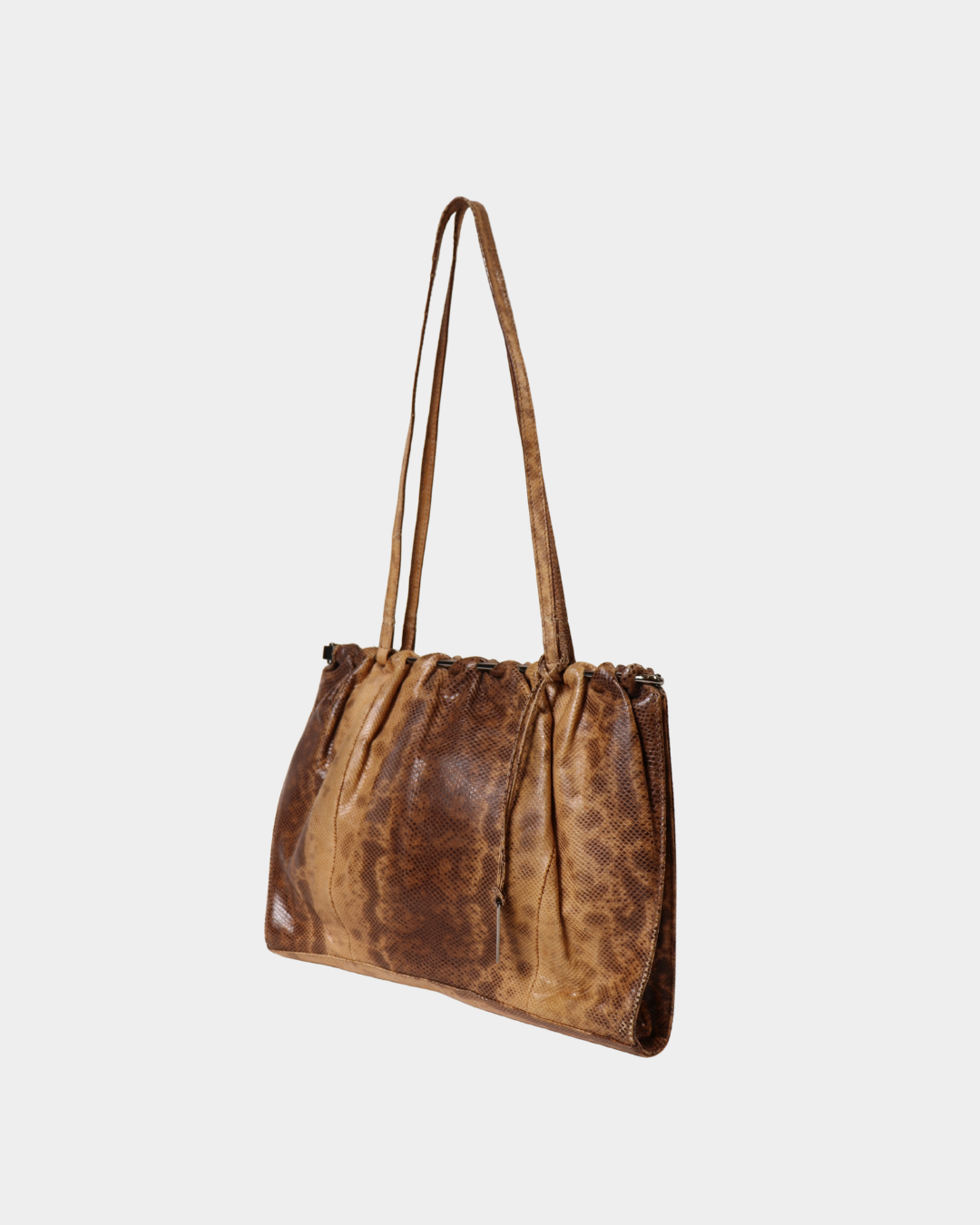 Gucci F/W1999 Tom Ford Snakeskin Bag - Beige