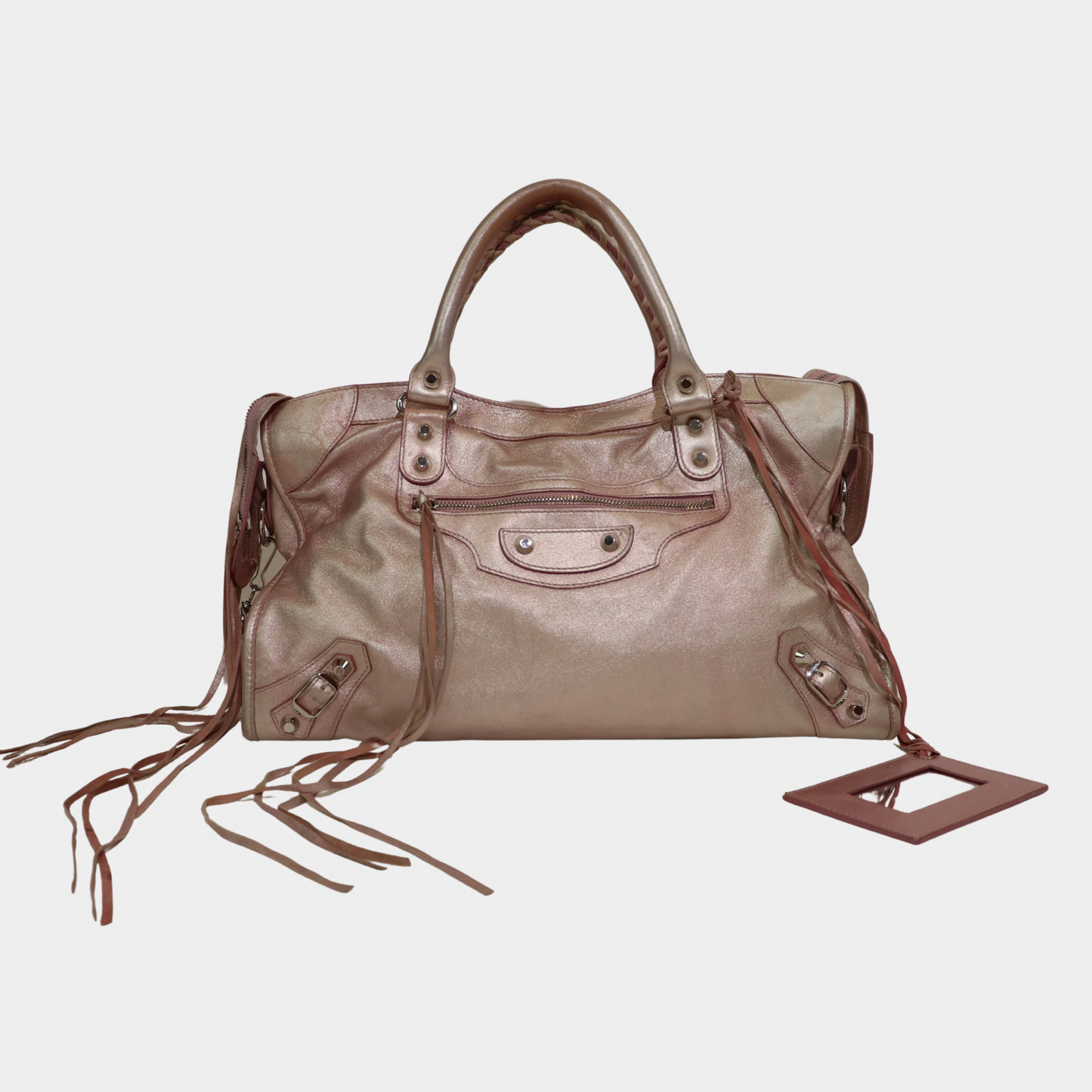 Limited Edition Metallic Pink Balenciaga City Bag