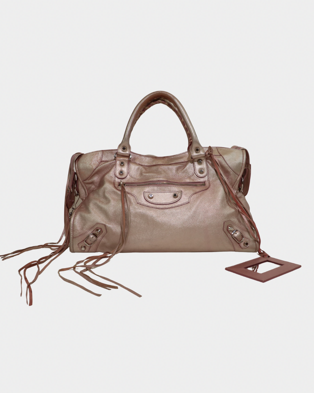 Balenciaga Metallic Pink Limited Edition City Bag