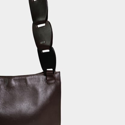 Gucci by Tom Ford Leather Chain Strap Bag