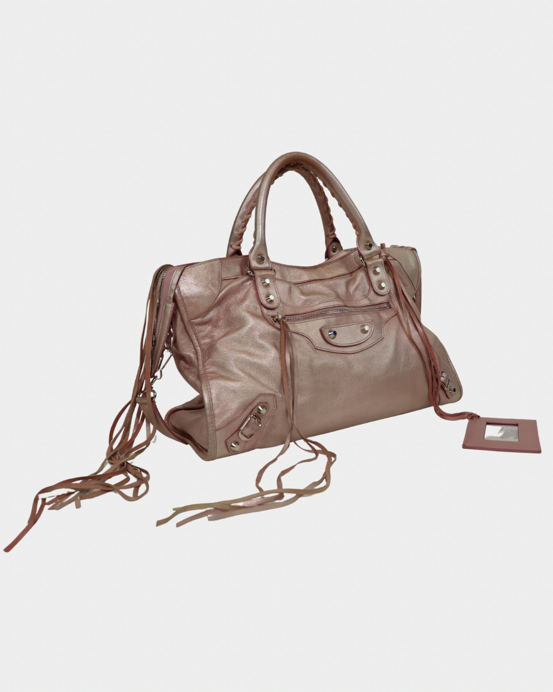 Balenciaga Metallic Pink Limited Edition City Bag