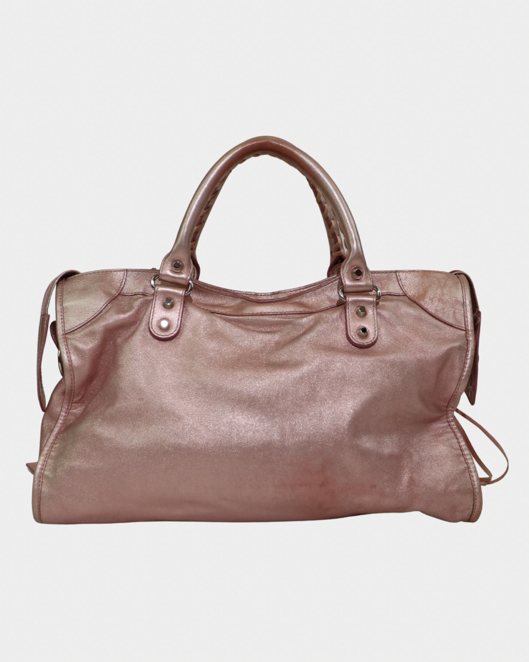 Balenciaga Metallic Pink Limited Edition City Bag