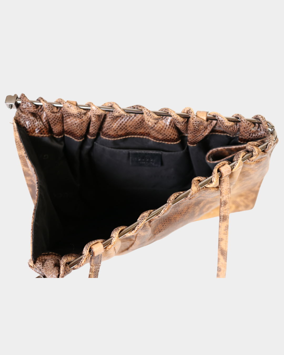 Gucci F/W1999 Tom Ford Snakeskin Bag - Beige