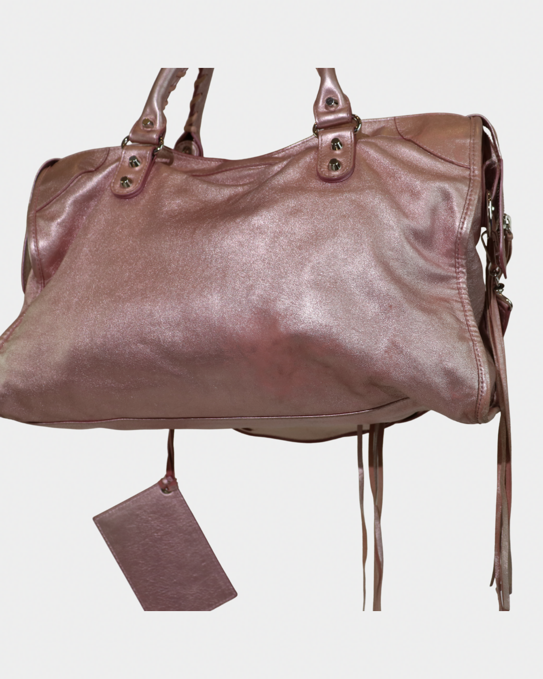 Balenciaga Metallic Pink Limited Edition City Bag