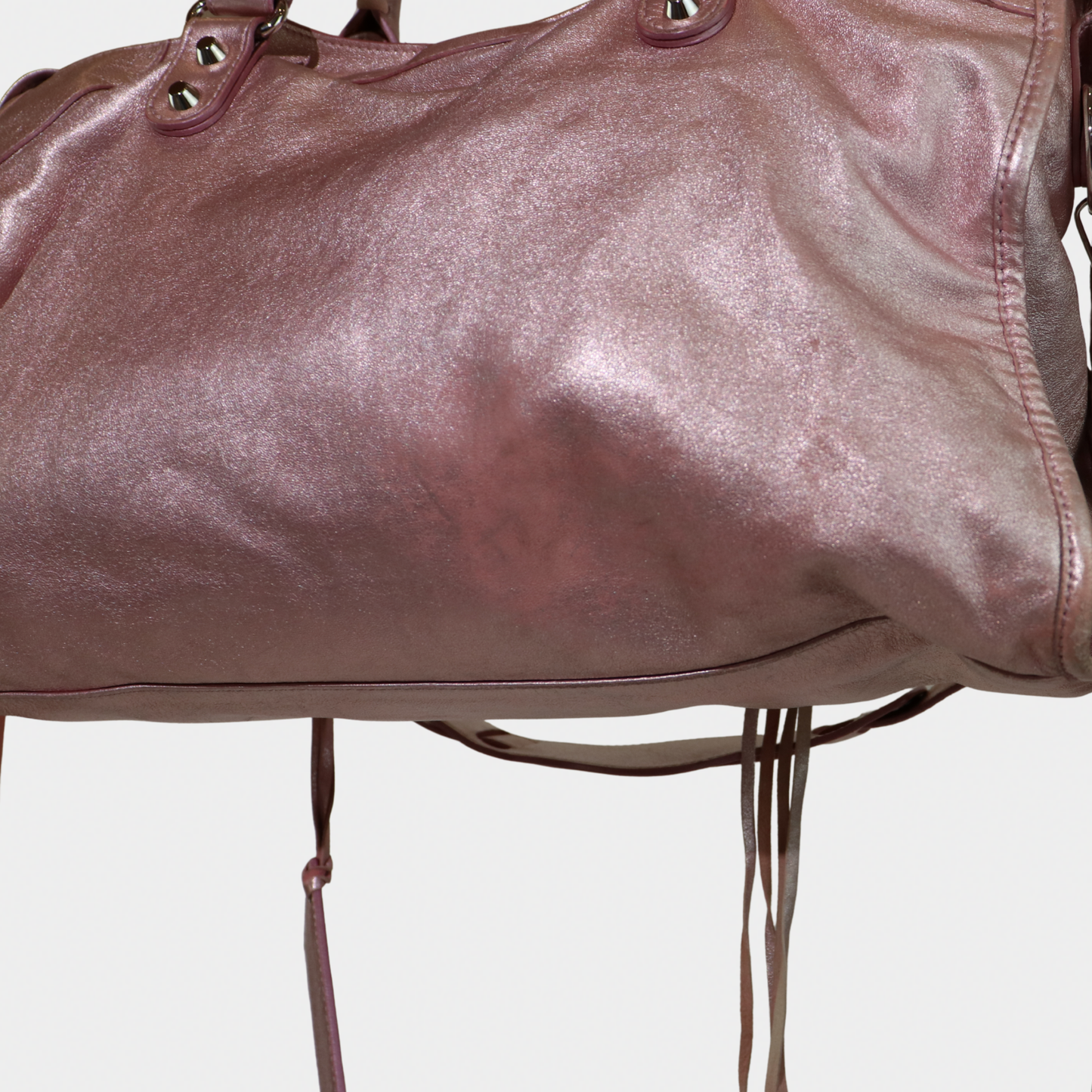 Limited Edition Metallic Pink Balenciaga City Bag