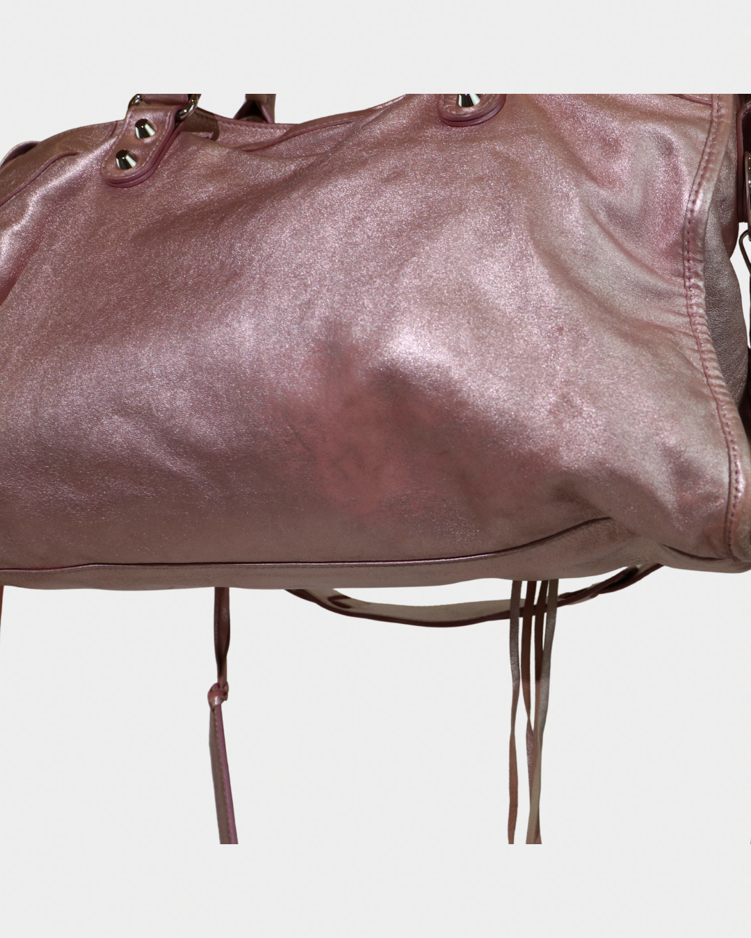 Balenciaga Metallic Pink Limited Edition City Bag