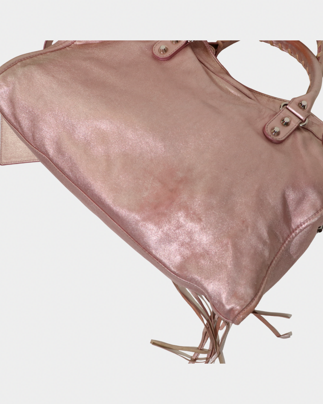 Balenciaga Metallic Pink Limited Edition City Bag