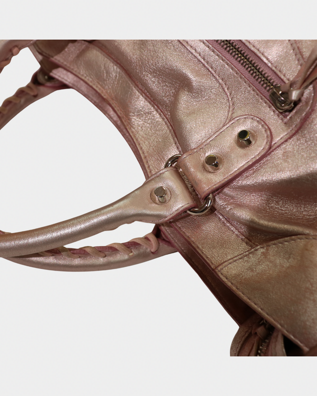 Balenciaga Metallic Pink Limited Edition City Bag