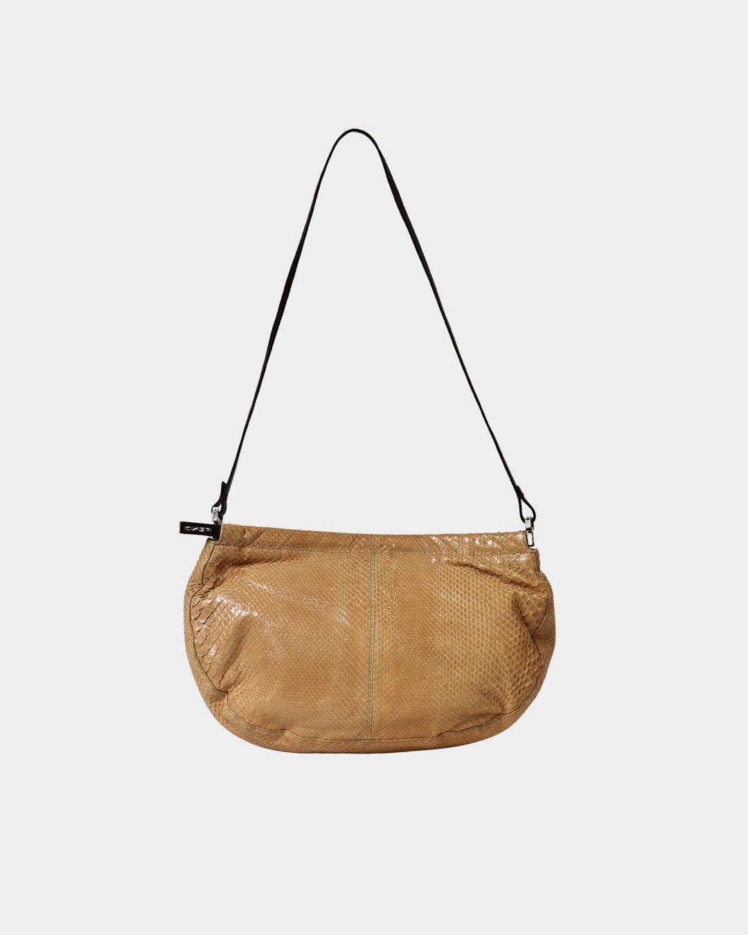 Fendi Python Metal Clasp Shoulder Bag