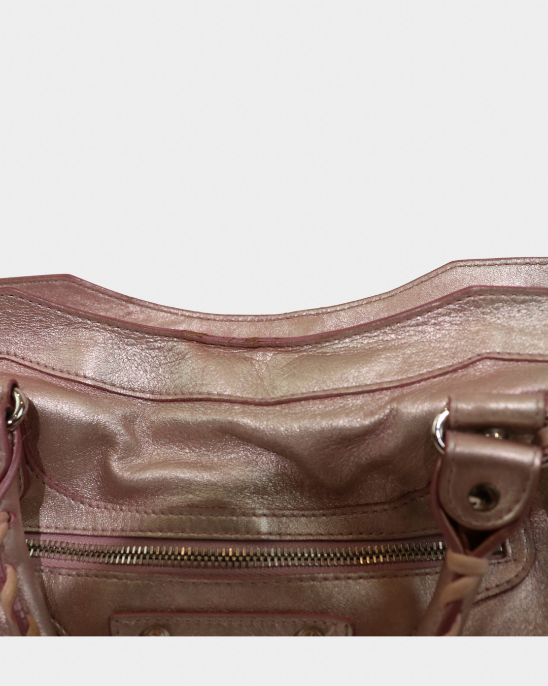 Balenciaga Metallic Pink Limited Edition City Bag