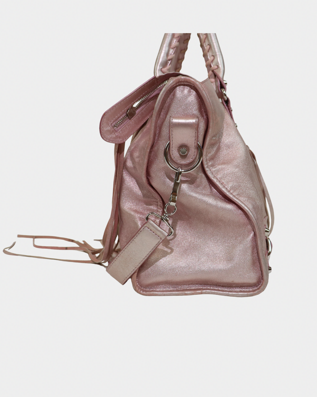 Balenciaga Metallic Pink Limited Edition City Bag
