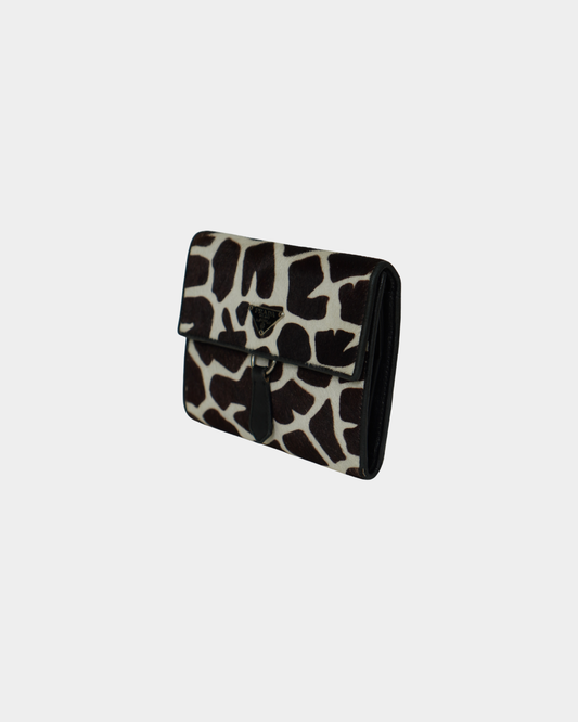 Prada Giraffe Pony Hair Wallet