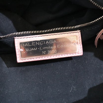 Limited Edition Metallic Pink Balenciaga City Bag