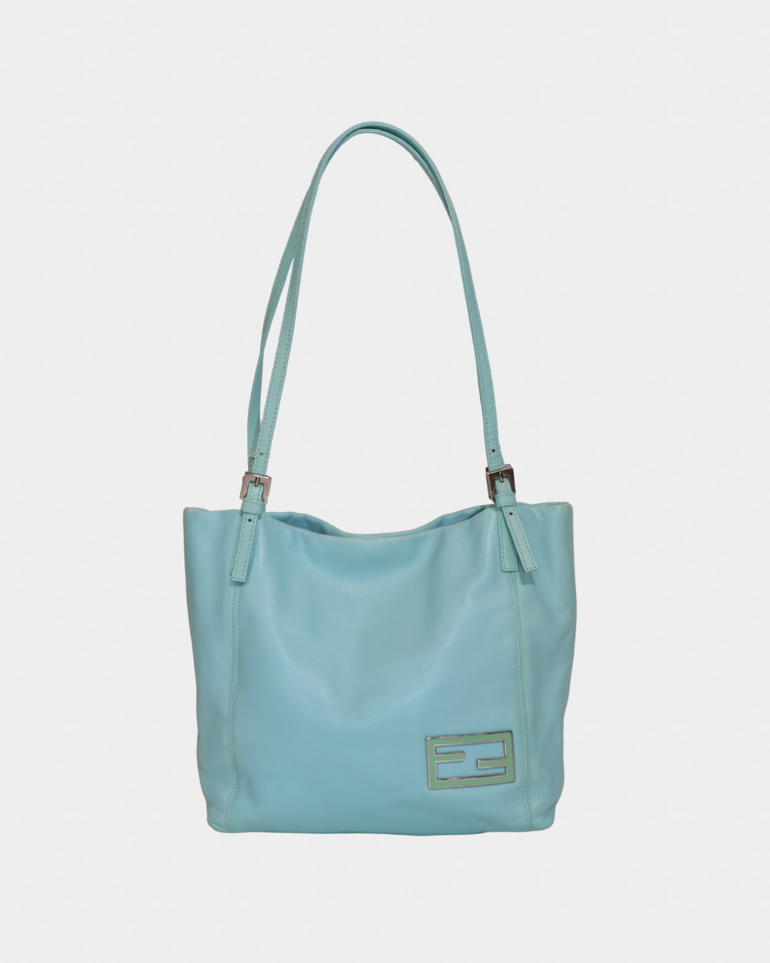 Fendi Tiffany Blue Nappa Mini Tote