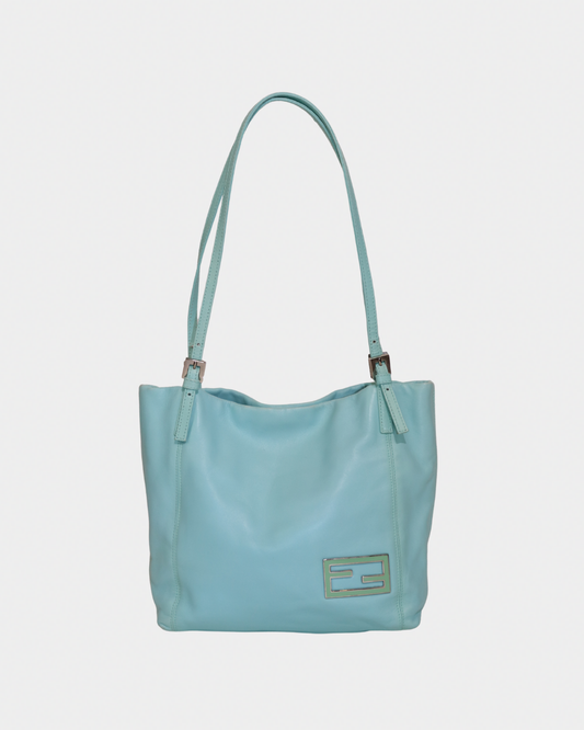 Fendi Tiffany Blue Nappa Mini Tote