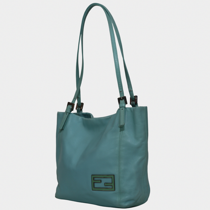 Fendi Tiffany Blue Nappa Mini Tote