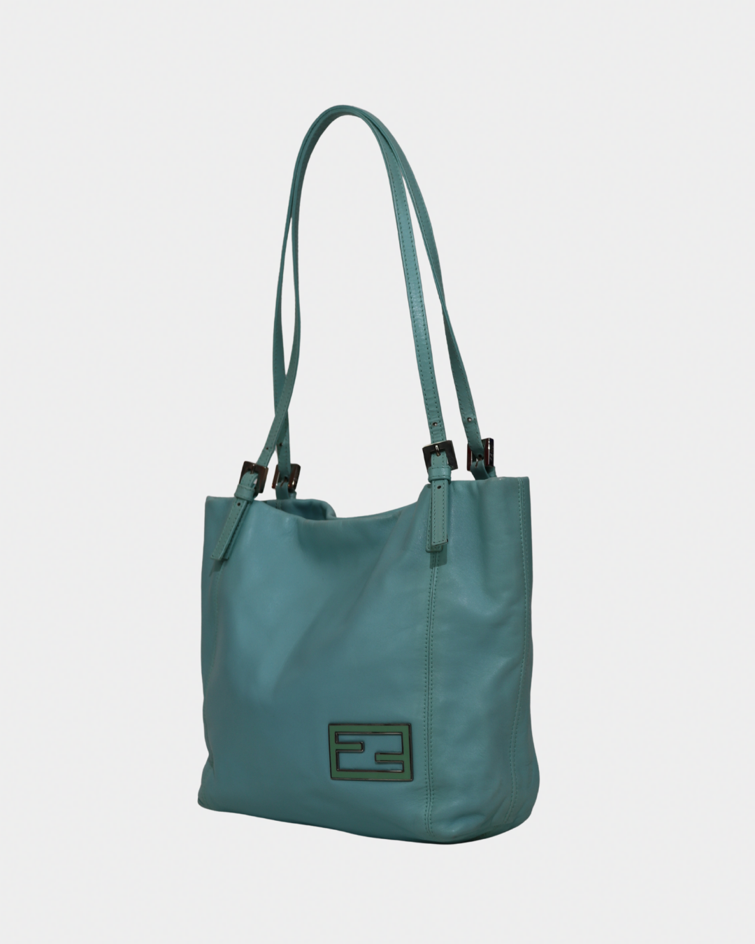 Fendi Tiffany Blue Nappa Mini Tote