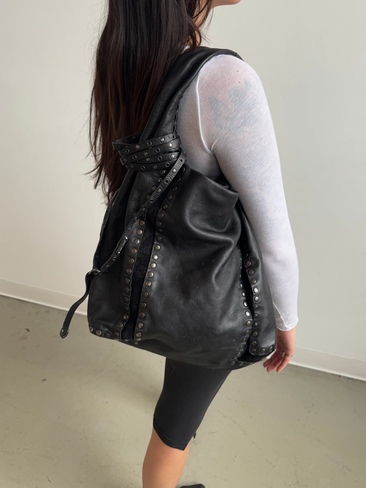 Jimmy Choo Studded Hobo Bag