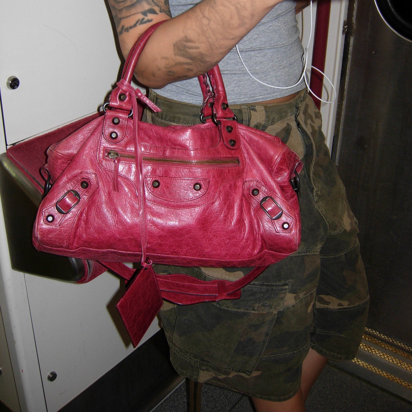 Balenciaga City Bag Cherry Red Twiggy